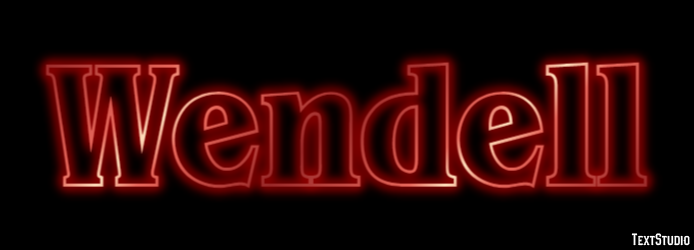 Wendell Text effect