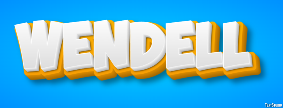 Wendell Text effect