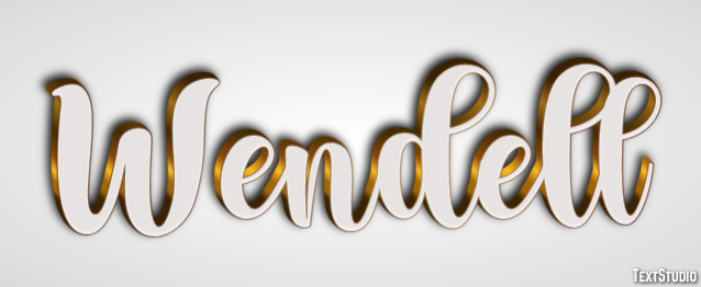 Wendell Text effect