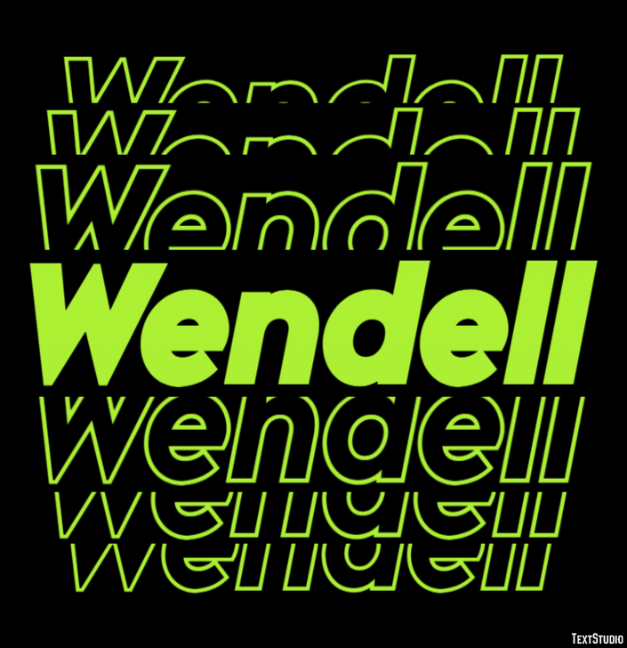 Wendell Text Effect