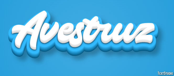 Avestruz Efecto de texto