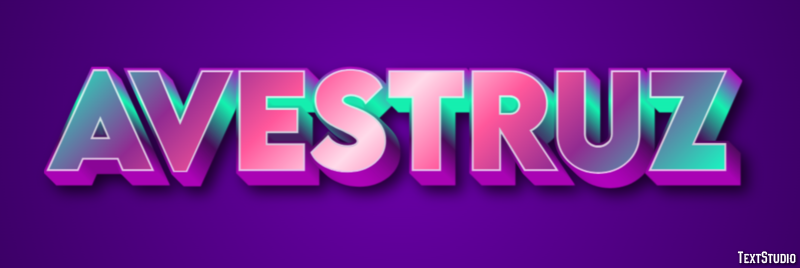 Avestruz Efecto de texto