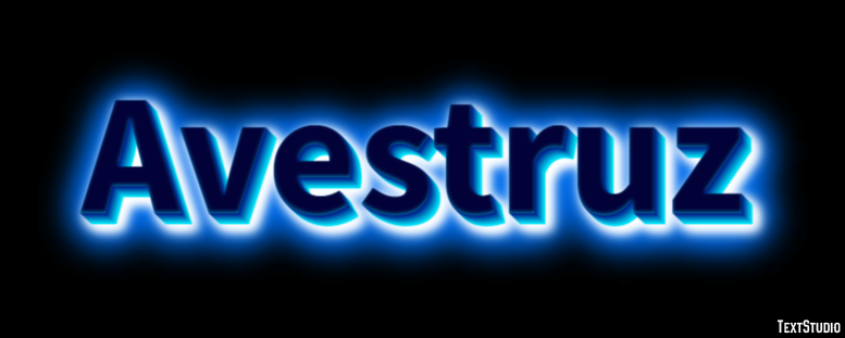 Avestruz Efecto de texto
