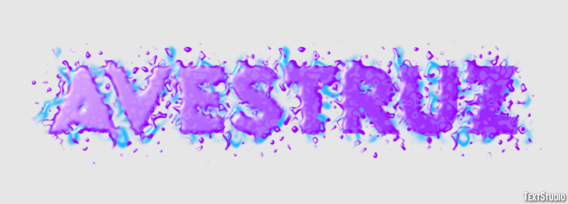 Avestruz Efecto de Texto