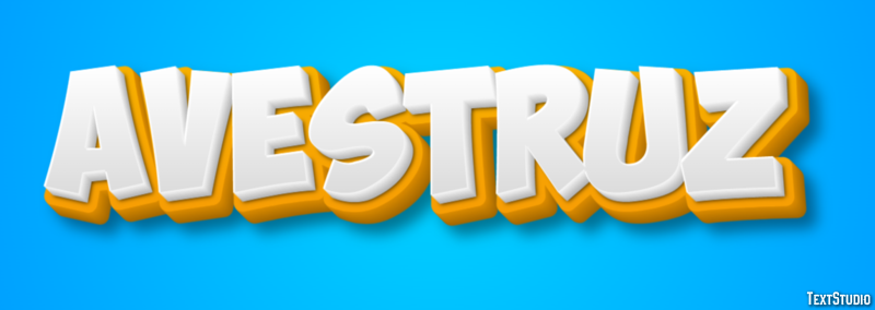 Avestruz Efecto de texto