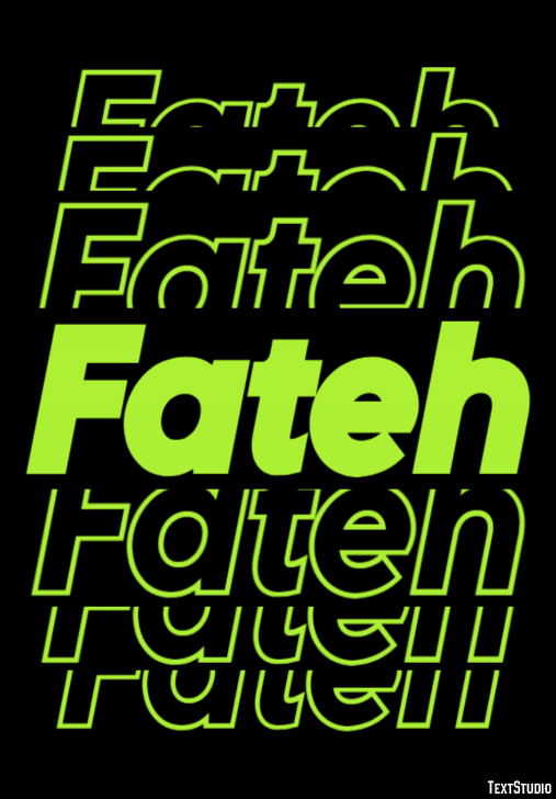 Fateh Text effect