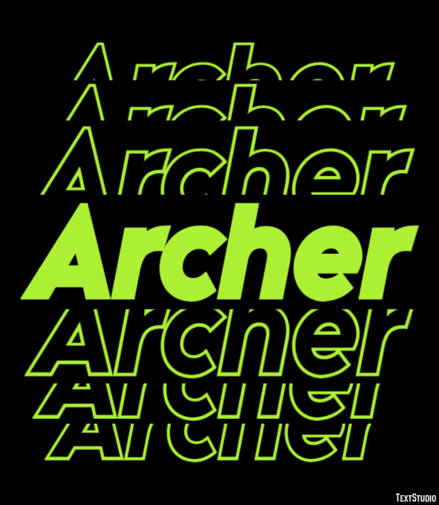 Archer テキスト効果