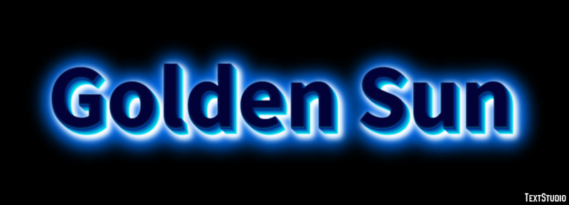 Golden Sun Эффект текста