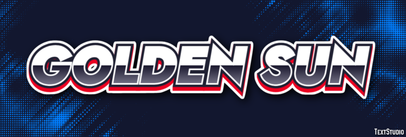 Golden Sun Эффект текста