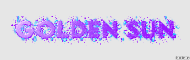 Golden Sun Эффект текста