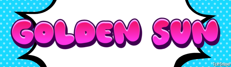 Golden Sun Эффект текста