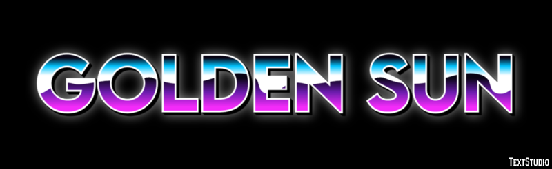 Golden Sun Эффект текста