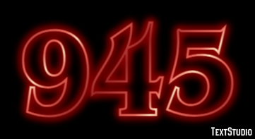 945 Text effect