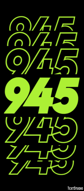 945 Text effect