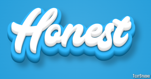 Honest Efeito de texto
