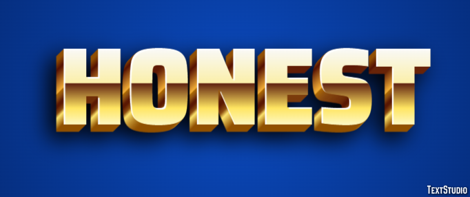 Honest Text Effect