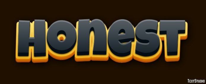 Honest Text Effect