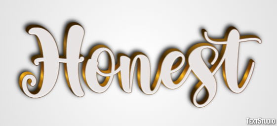 Honest Text Effect