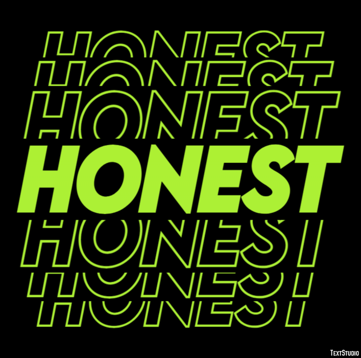 Honest Text Effect
