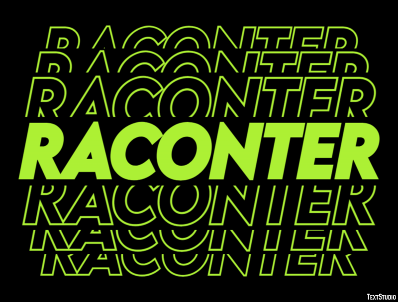 Raconter Эффект текста