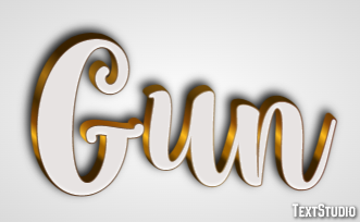 Gun Efekt tekstowy