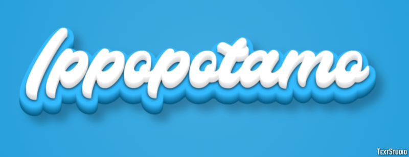 Ippopotamo Texteffekt