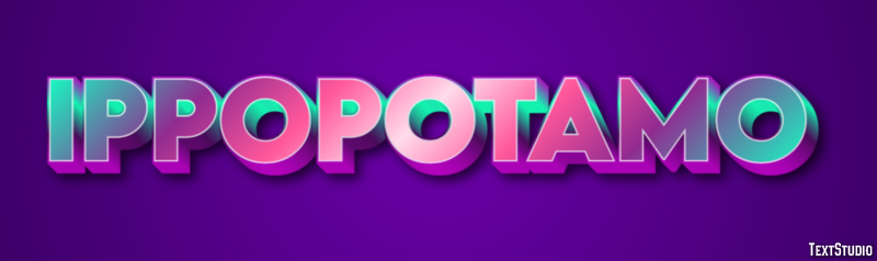 Ippopotamo Texteffekt