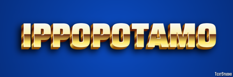 Ippopotamo Texteffekt