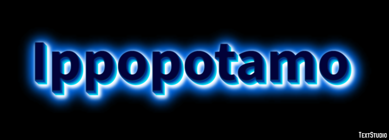 Ippopotamo Texteffekt