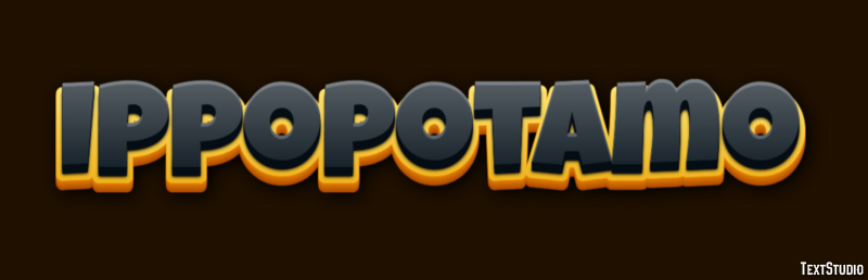 Ippopotamo Texteffekt