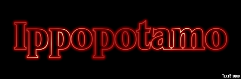 Ippopotamo Texteffekt