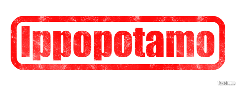 Ippopotamo Texteffekt