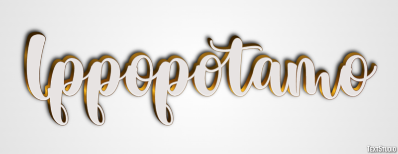 Ippopotamo Effetto testo