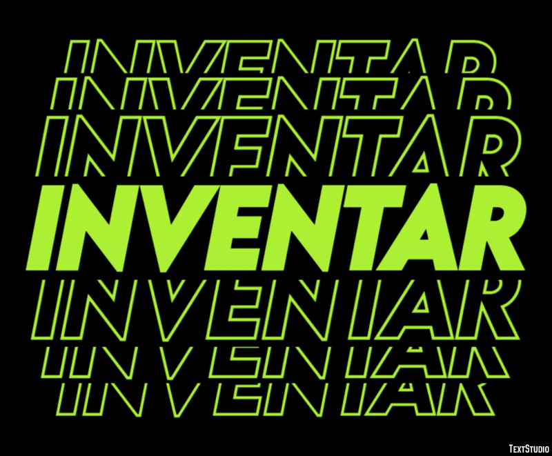 Inventar Efeito de texto