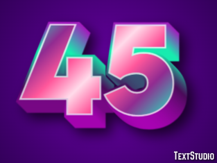 45 Text Effect