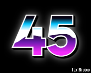 45 Texteffekt