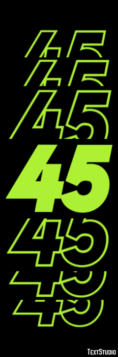 45 Texteffekt