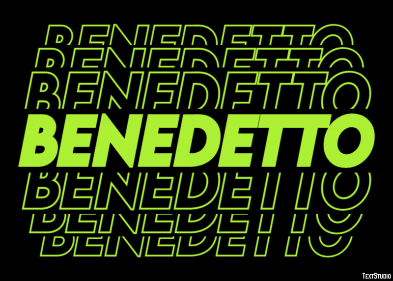 Benedetto Effetto testo