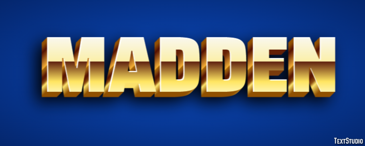 Madden Efecto de Texto