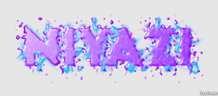 Niyazi Efecto de Texto