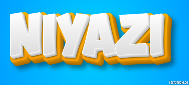 Niyazi Efecto de Texto