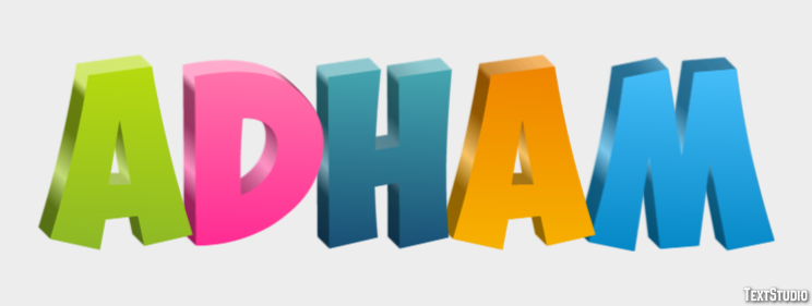 Adham Text Effect