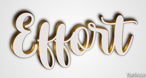 Effort Metin Efekti