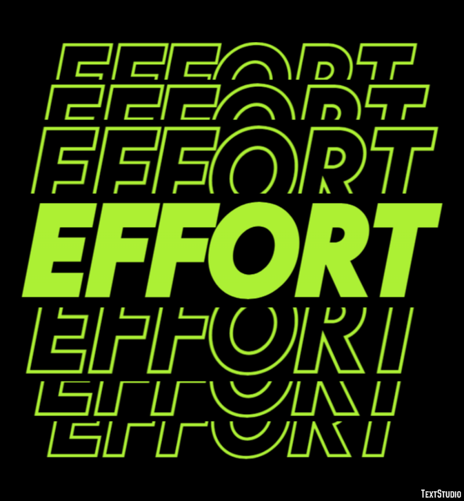 Effort Text Effect