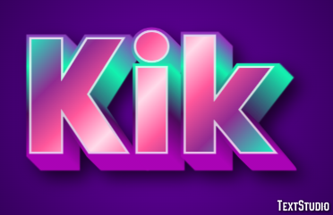 Kik Text Effect