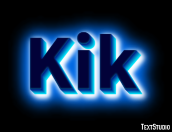 Kik Text Effect