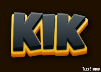Kik Text Effect