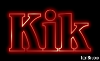 Kik Text Effect
