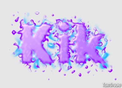 Kik Text effect