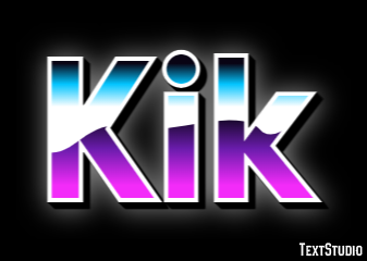 Kik Text effect